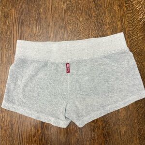 Hard Tail Forever terry material grey shorts, size Large (Juniors). Like new!